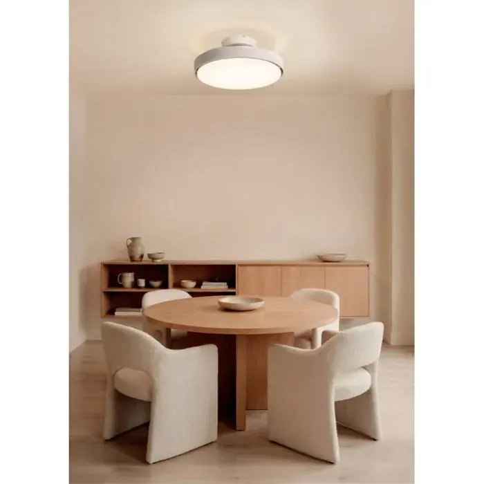 WIND CLEAR BLADELESS Ventilateur de plafond 56 W sans pales silencieux Ø 50 cm avec éclairage LED intégré et lampe