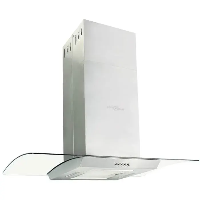 “Winter SaleTOP Hotte aspirante Argent - Hotte îlot 90cm Acier inoxydable 756 m³/h LED PRO18167