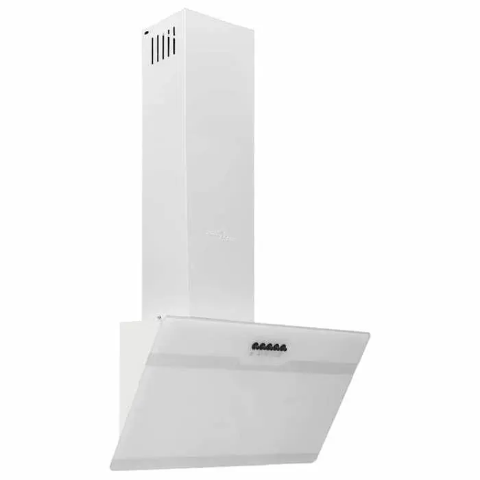 “Winter SaleTOP Hotte aspirante Blanc - Hotte murale 60cm Acier et verre trempé Blanc PRO23758
