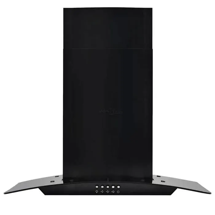 “Winter SaleTOP Hotte aspirante Noir - Hotte murale Acier inoxydable 756 m³/h 60cm Noir PRO80911