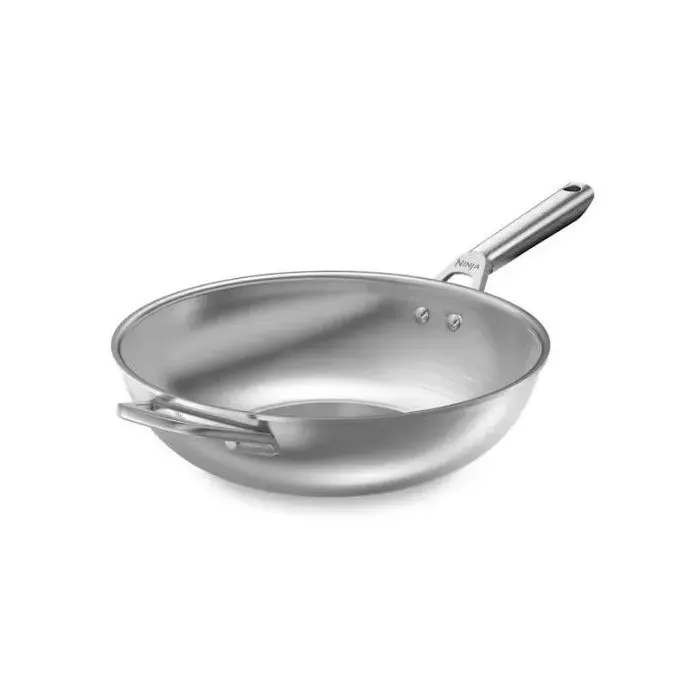 Wok en inox - Ninja - EverClad C90928EUI - 28 cm - Tri-ply induction four 300°C - Garantie 10 ans