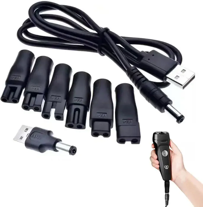 WONDERKIDS Câble dalimentation USB 5V universel pour rasoirs et tondeuses — kit chargeur