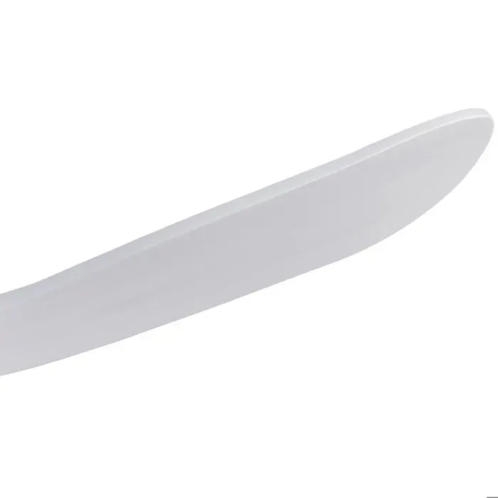 WOVREO ventilateur de plafond 60 pouces sans lumière blanc avec télécommande 3 pales ABS moteur DC réversible