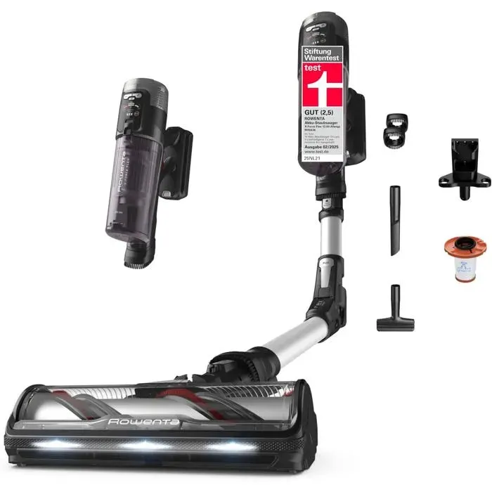 X-Force Flex 13.60 Rh9A36Wv Aspirateur Balai Sans Fil 150Aw JusquÀ 60 Min Flex Filtration Anti-Allergènes Sols Et Tapis