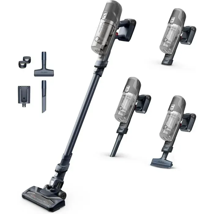 X-Pert 6.60 Aspirateur Balai Sans Fil Léger 100W 45Min Tous Sols LED Gris Rh6836Eo