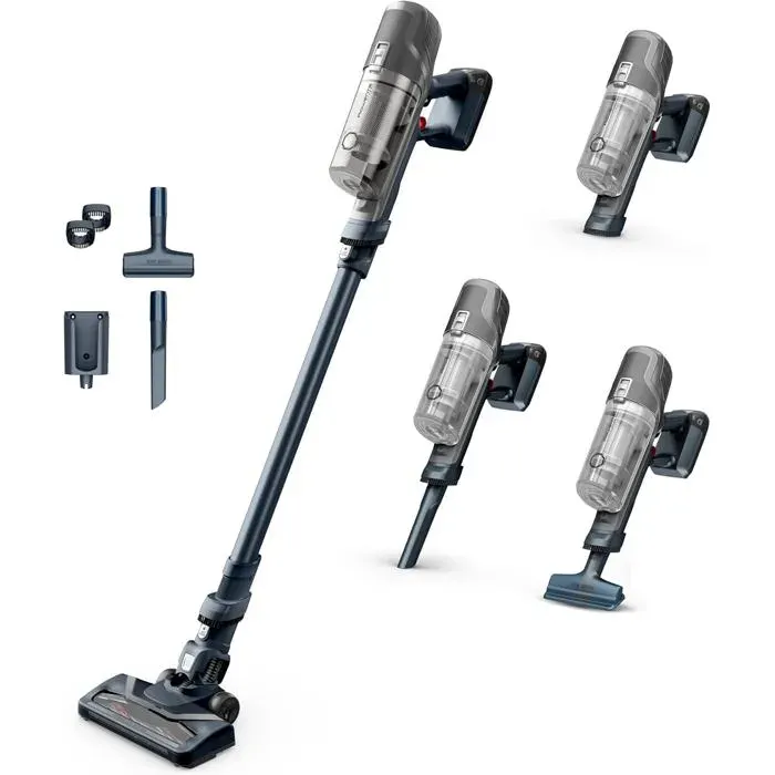 X-Pert 6.60 Aspirateur Balai Sans Fil Multifonction 100W 45Min RH6836EO Léger Brosse Motorisée Pour Sols Et Tapis