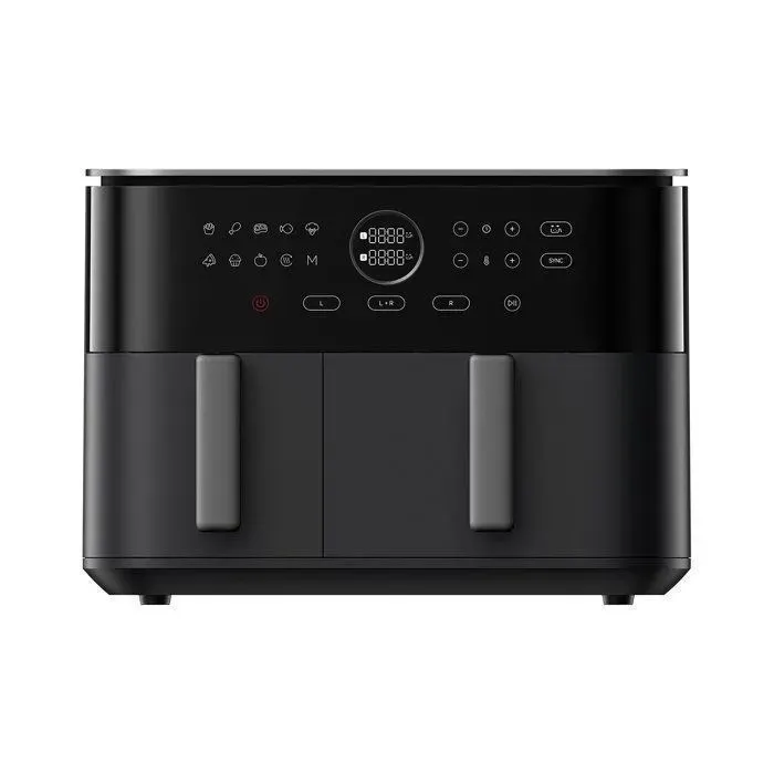 XIAOMI Air Fryer 10L - Friteuse sans huile double zone - 40 à 230 °C - 101 recettes Cloud - 3 plats en même temps-2700 W