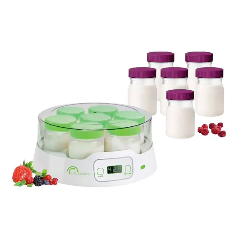 Yaourtière Little Balance 8487 7 Pots + 6 Pots Supplementaires — coloris blanc et vert