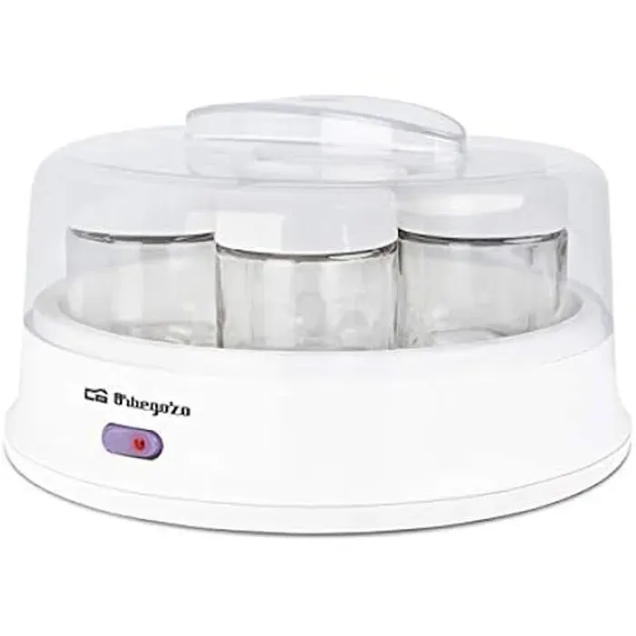 Yaourtière - ORBEGOZO - YU 2350 - 7 pots de 200 ml - Interrupteur marche/arrêt - 15 W