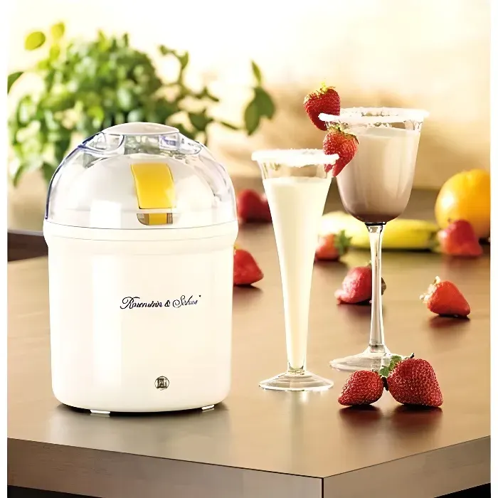 Yaourtière - ROSENSTEIN & SOHNE - 1 L - Blanc - 9 W - 24 cm