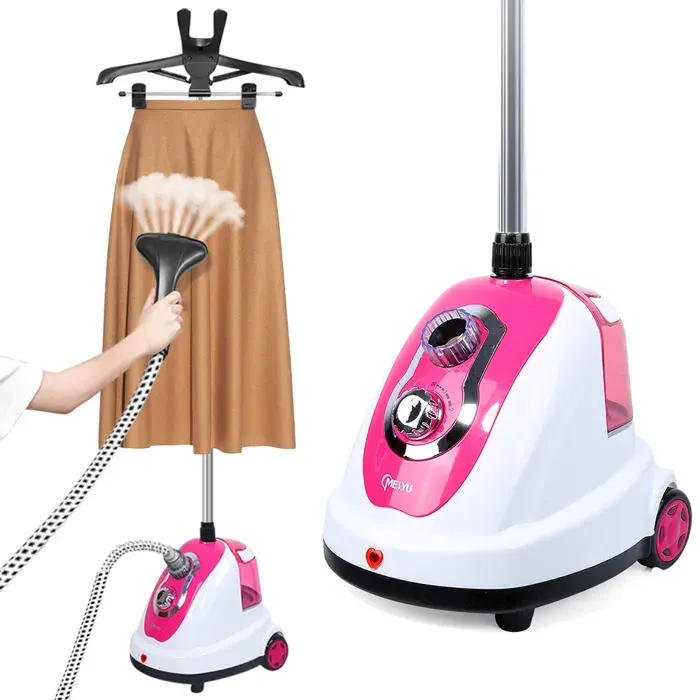 YIYI. Défroisseur vapeur portable extensible pour une utilisation à domicile 1700 W rose.