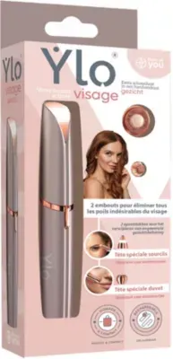 Ylo - Epilateur Visage 2 En 1 Visage Et Sourcil Epil02ng — coloris Rose