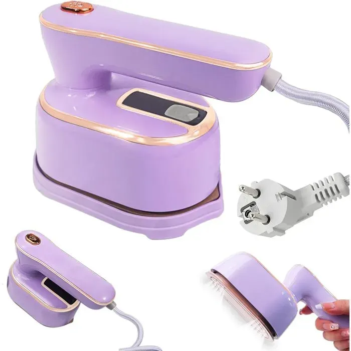 YSFMODE-Fer À Repasser De VoyageMini Fer À Vapeur 1000WGrand Réservoir DEau De 100MlSemelle En CéramiqueFer À Vapeur Portable