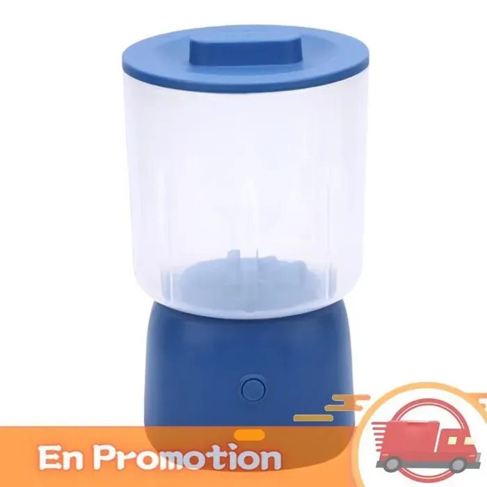 zerone Machine à laver portative Mini Machine à laver Portable sans fil Rechargeable tasse à linge pour sport materiel Bleu