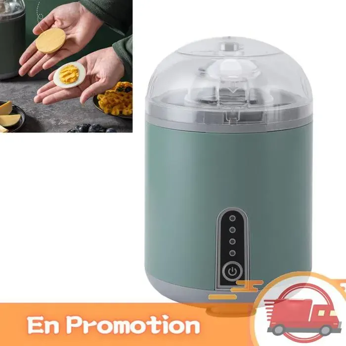 zerone Machine à oeufs dorée électrique Machine à œufs électrique dorée 1200mAh mélangeur automatique de articles oeuf Vert