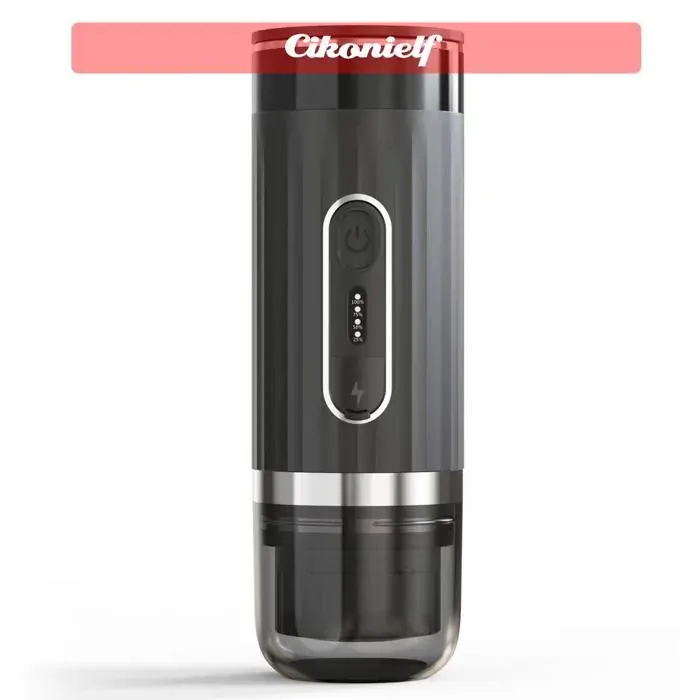 zerone petite cafetière Machine à café expresso électrique portable 3 en 1 15 à 20 electromenager cafetiere Noir avec chauffage