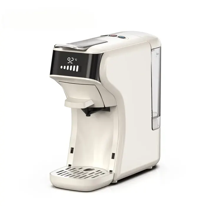 Zitty H1B Machine à café chaud froid NS DG café moulu température réglable tasse 300 ml 26 × 11 × 268 cm inox beige