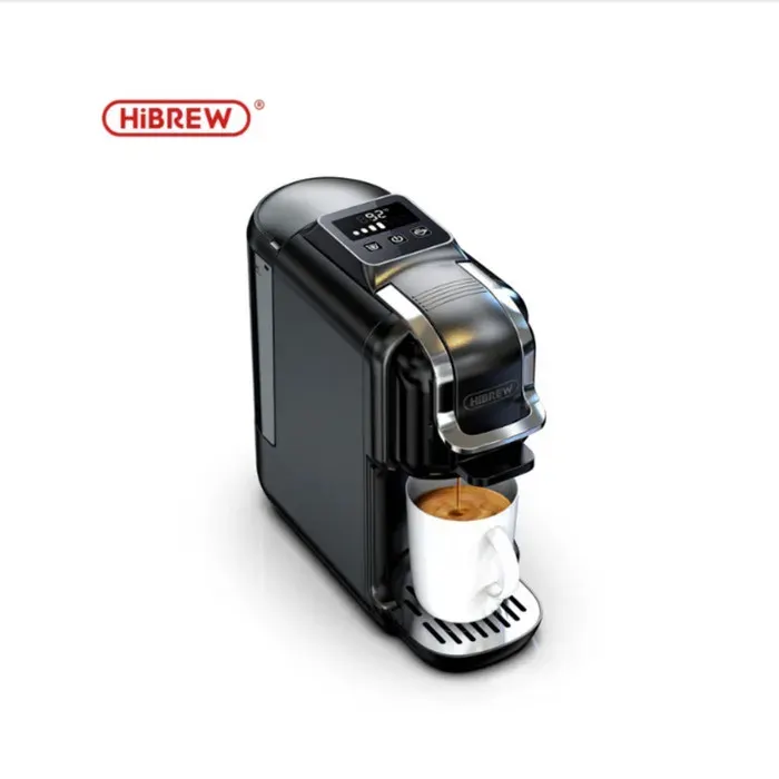 Zitty H2C Machine à café 5 en 1 chaud froid 20 bars Vertuo Nespresso DG ESE café moulu écran tactile inox noir