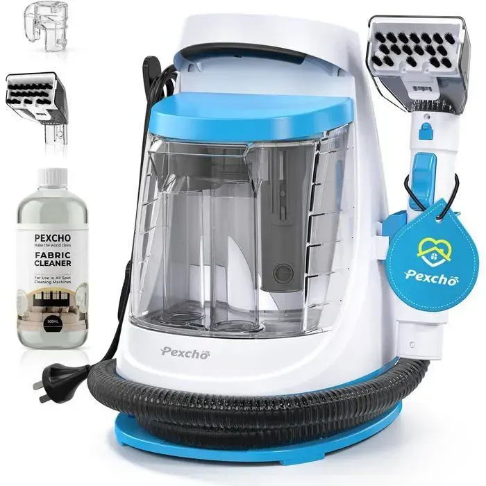 Zitty shampouineuse canapé-JJB-718 550W 18kPa nettoyeur tapis siège auto double réservoir 12L blanc